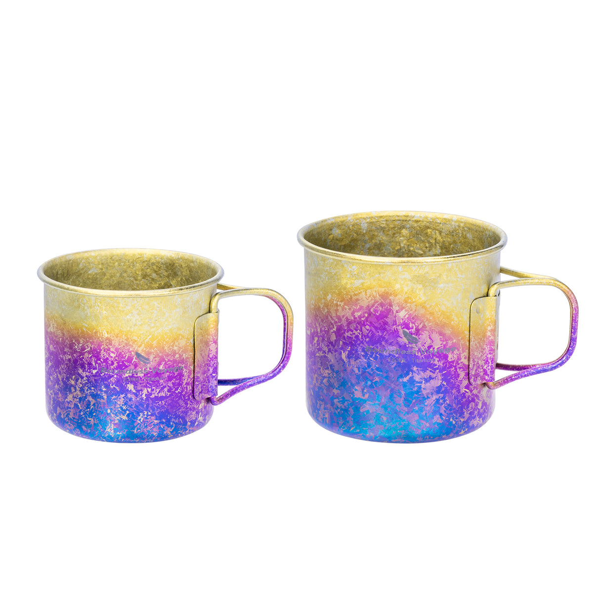 Boundless Voyage 180ml Titanium Camping Cup with Folding Handle – Ultralight Mini Coffee Mug, Natural & Crystalline Finishes 富文本编辑器