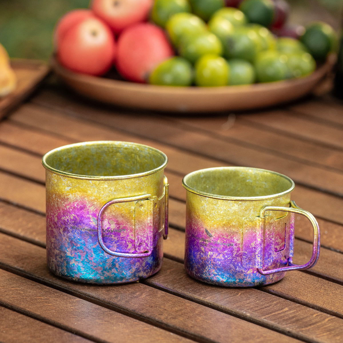 Boundless Voyage 180ml Titanium Camping Cup with Folding Handle – Ultralight Mini Coffee Mug, Natural & Crystalline Finishes 富文本编辑器