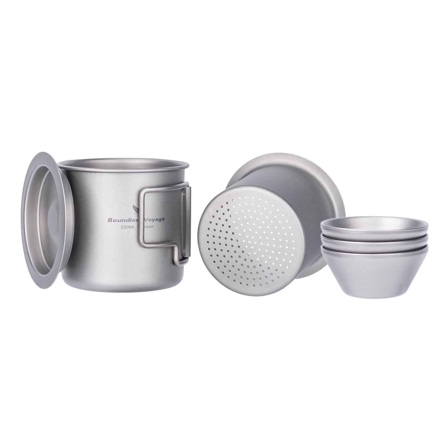 Boundless Voyage Camping Mug Titanium Tea Coffee Cup Lightweight Outdoor Travel Portable Drinkware