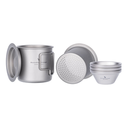 Boundless Voyage Camping Mug Titanium Tea Coffee Cup Lightweight Outdoor Travel Portable Drinkware