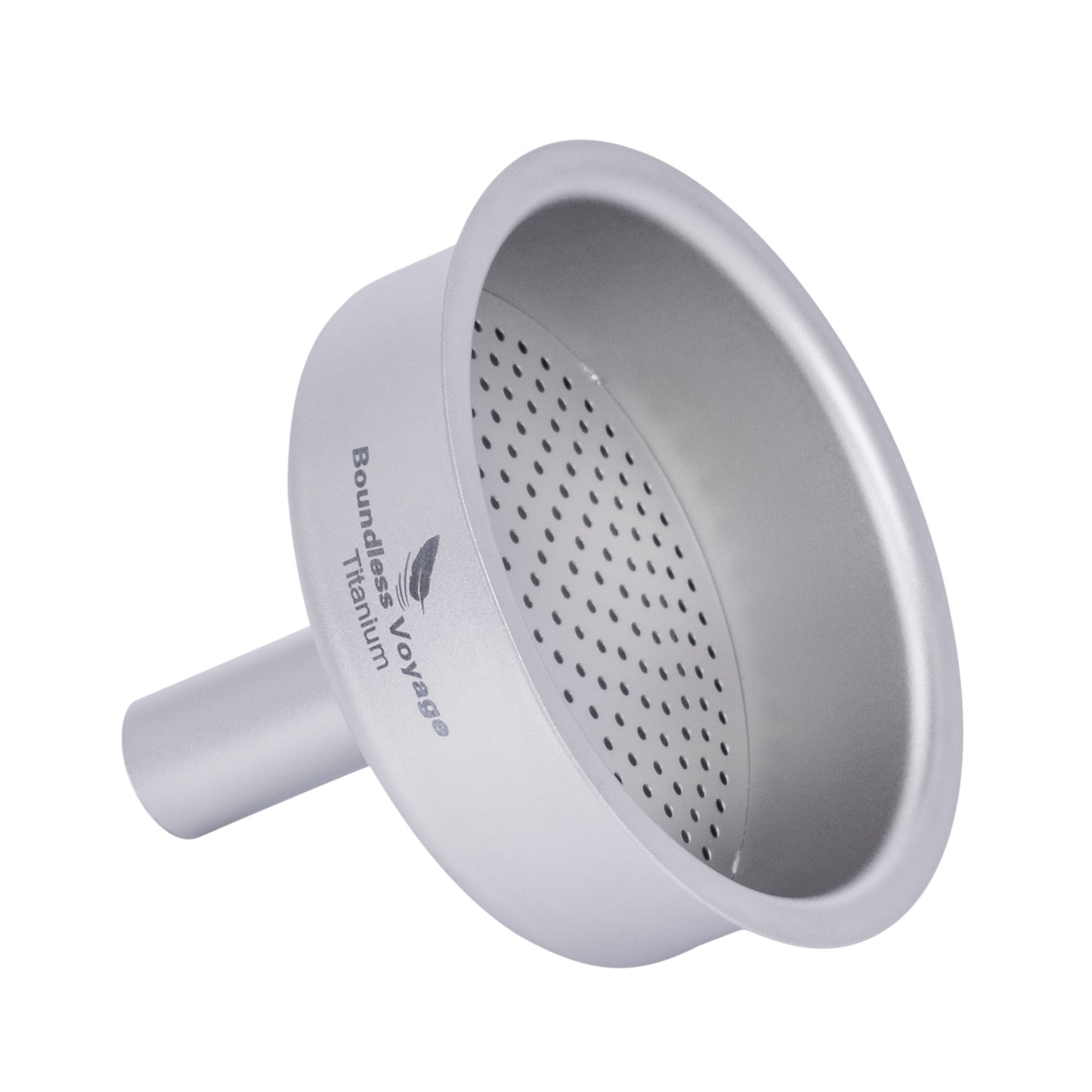 Boundless Voyage Titanium Funnel with Removable Strainer | Multi-Use Food-Grade Kitchen Tool | Mini Liquid, Oil & Powder Filter for Filling Flasks, Bottles & Jars | Ultralight & Rust-Proof