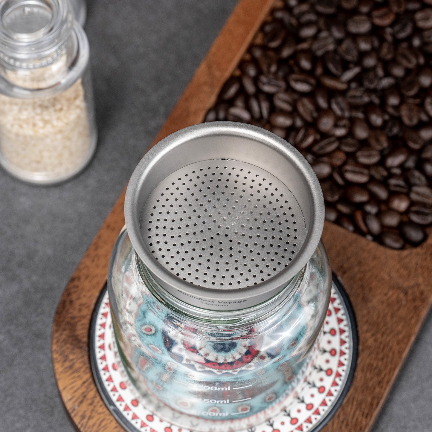 Boundless Voyage Titanium Funnel with Removable Strainer | Multi-Use Food-Grade Kitchen Tool | Mini Liquid, Oil & Powder Filter for Filling Flasks, Bottles & Jars | Ultralight & Rust-Proof