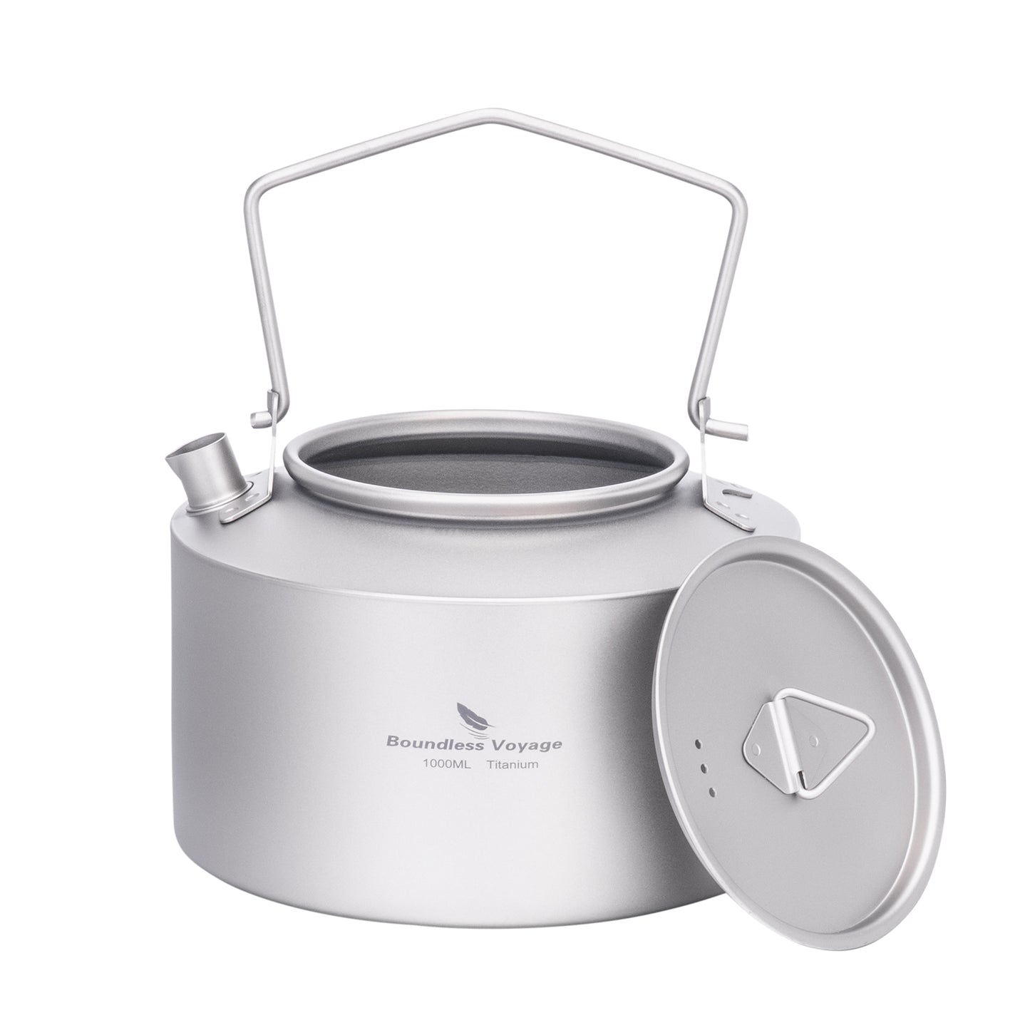 Boundless Voyage Titanium Kettle With Folding Handle 1000ml