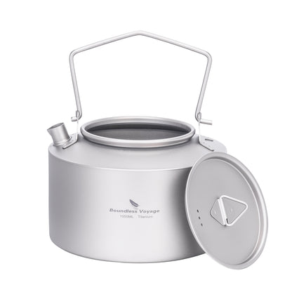 Boundless Voyage Titanium Kettle With Folding Handle 1000ml