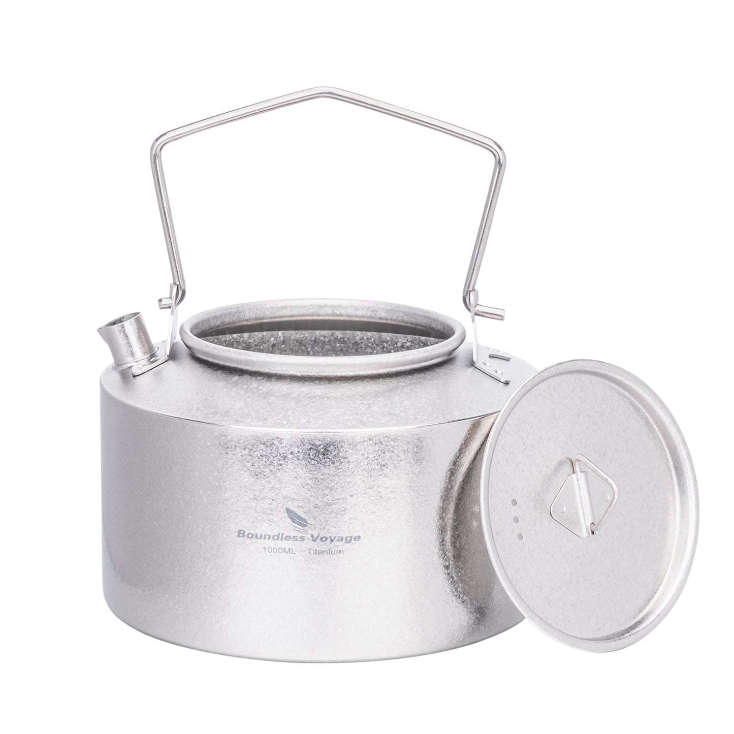Boundless Voyage Titanium Kettle With Folding Handle 1000ml