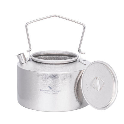 Boundless Voyage Titanium Kettle With Folding Handle 1000ml