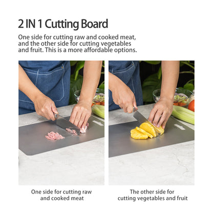 Boundless Voyage Titanium Cutting Board Home Outdoor Camping Fruits Vegetable Meat Chopping Block Cutting Board