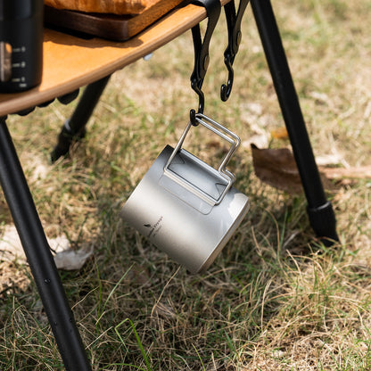 Boundless Voyage Titanium Pour-over Coffee Set, 300ml Portable Coffee Mug with Detachable Dripper for Outdoor Camping