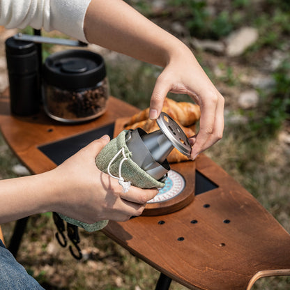 Boundless Voyage Titanium Pour-over Coffee Set, 300ml Portable Coffee Mug with Detachable Dripper for Outdoor Camping