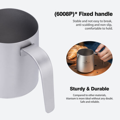 Boundless Voyage Titanium Portable Pour-over Coffee Set 300ml Coffee Mug with Detachable Dripper Outdoor Camping Coffee Maker