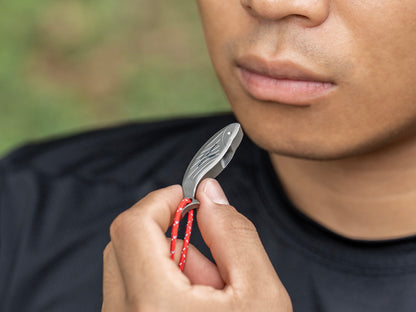 Boundless Voyage 120dB Titanium Survival Whistle Compact Emergency Safety Whistle Ultra-Light & Anti-Corrosion Rust-Proof Whistles for Outdoor, Hiking, Camping & Rescue