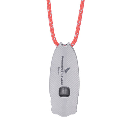 Boundless Voyage 120dB Titanium Survival Whistle Compact Emergency Safety Whistle Ultra-Light & Anti-Corrosion Rust-Proof Whistles for Outdoor, Hiking, Camping & Rescue