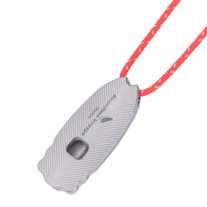 Boundless Voyage 120dB Titanium Survival Whistle Compact Emergency Safety Whistle Ultra-Light & Anti-Corrosion Rust-Proof Whistles for Outdoor, Hiking, Camping & Rescue