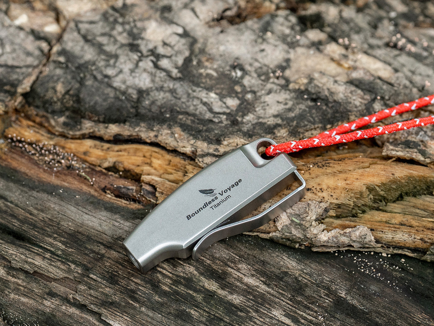 Boundless Voyage 120dB Titanium Survival Whistle Compact Emergency Safety Whistle Ultra-Light & Anti-Corrosion Rust-Proof Whistles for Outdoor, Hiking, Camping & Rescue