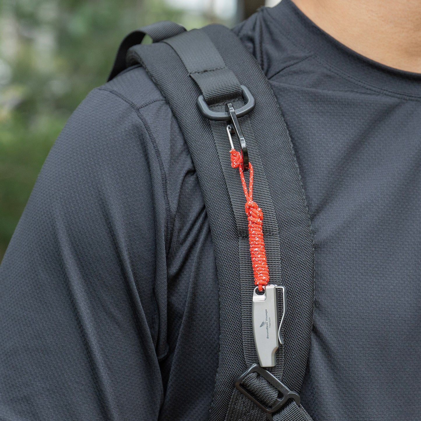 Boundless Voyage 120dB Titanium Survival Whistle Compact Emergency Safety Whistle Ultra-Light & Anti-Corrosion Rust-Proof Whistles for Outdoor, Hiking, Camping & Rescue