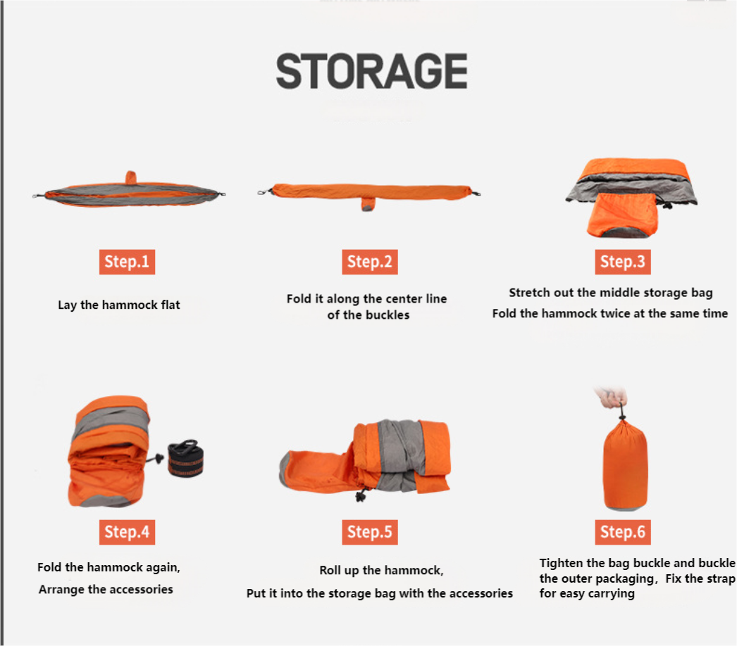 Single-Person Portable Hammock | Lightweight, Durable | Ideal for Camping, Hiking & Outdoor Relaxation