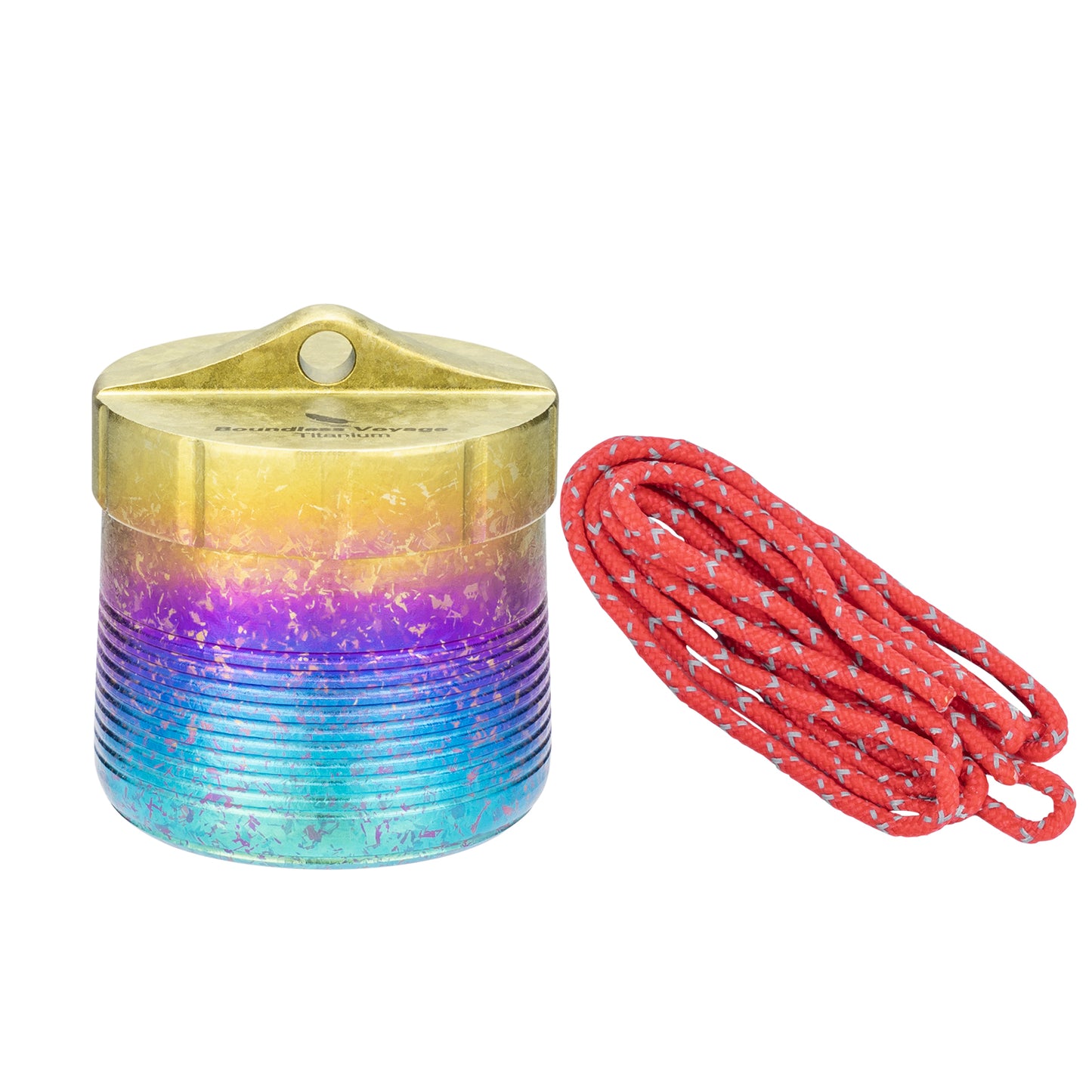 Boundless Voyage Titanium Pill Container – Waterproof Airtight Pill Box with Lanyard for Travel, EDC & Daily Use