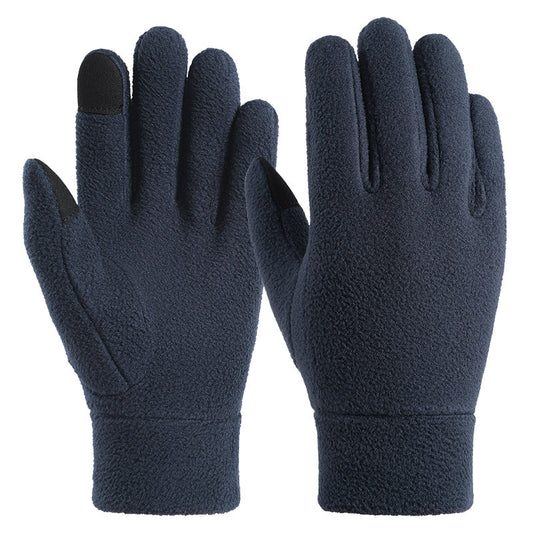 Winter Fleece Gloves– Thick Double-Layer Fleece Thermal Gloves for Men & Women, Warm for Skiing, Cycling & Outdoor Use