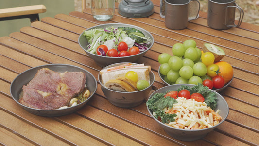 Boundless Voyage Camping Titanium Single-Walled Bowls Lightweight Dish Plate Outdoor Tableware  600ml