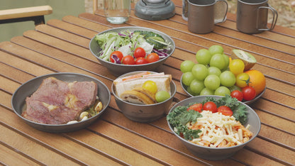 Boundless Voyage Camping Titanium Single-Walled Bowls Lightweight Dish Plate Outdoor Tableware 400ml