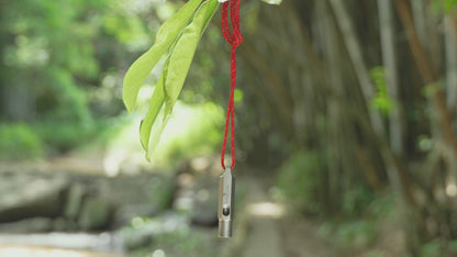 Boundless Voyage Titanium Whistle Emergency Survival Safety Whistles with Lanyard Loud for Outdoor Camping Hiking Coaches Training Sports Keychain Whistle