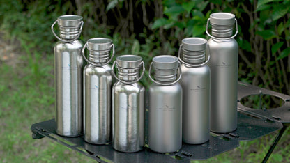 Boundless Voyage Crystal Finish Titanium Water Bottle – Ultralight, Corrosion-Resistant, Perfect for Outdoor & Daily Hydration