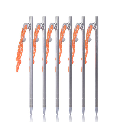 Ultra-Durable Titanium Tent Pegs | Lightweight, Rust-Resistant & Strong for Camping, Hiking & Outdoor Adventures
