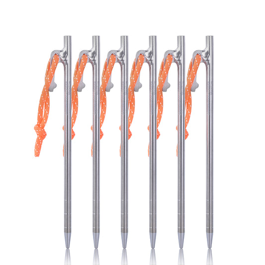 Ultra-Durable Titanium Tent Pegs | Lightweight, Rust-Resistant & Strong for Camping, Hiking & Outdoor Adventures