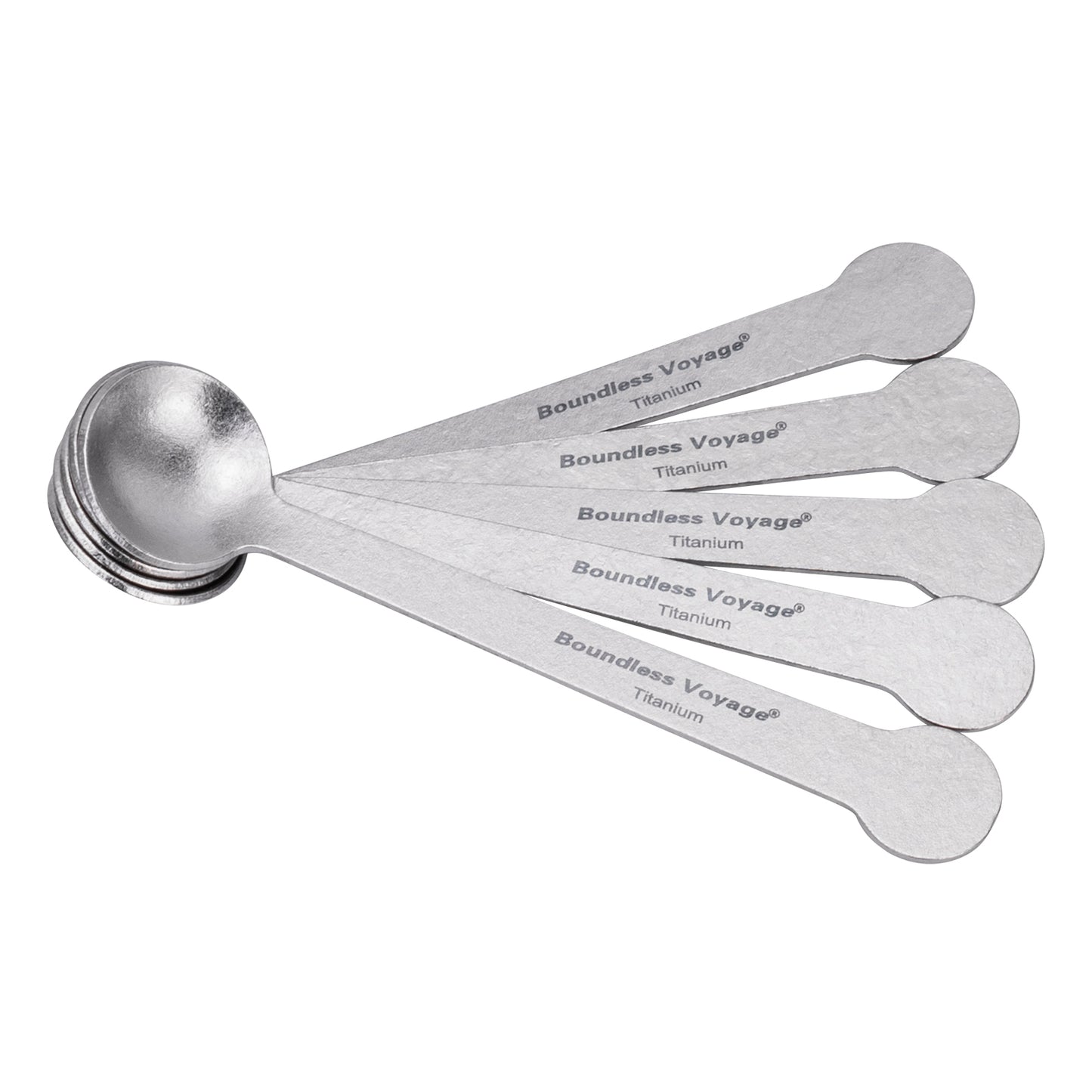 Boundless Voyage TA1 Titanium Mini Coffee Spoon – Ultralight Small Spoon for Dessert, Tea, Sugar & Jam | Perfect for Parties & Travel