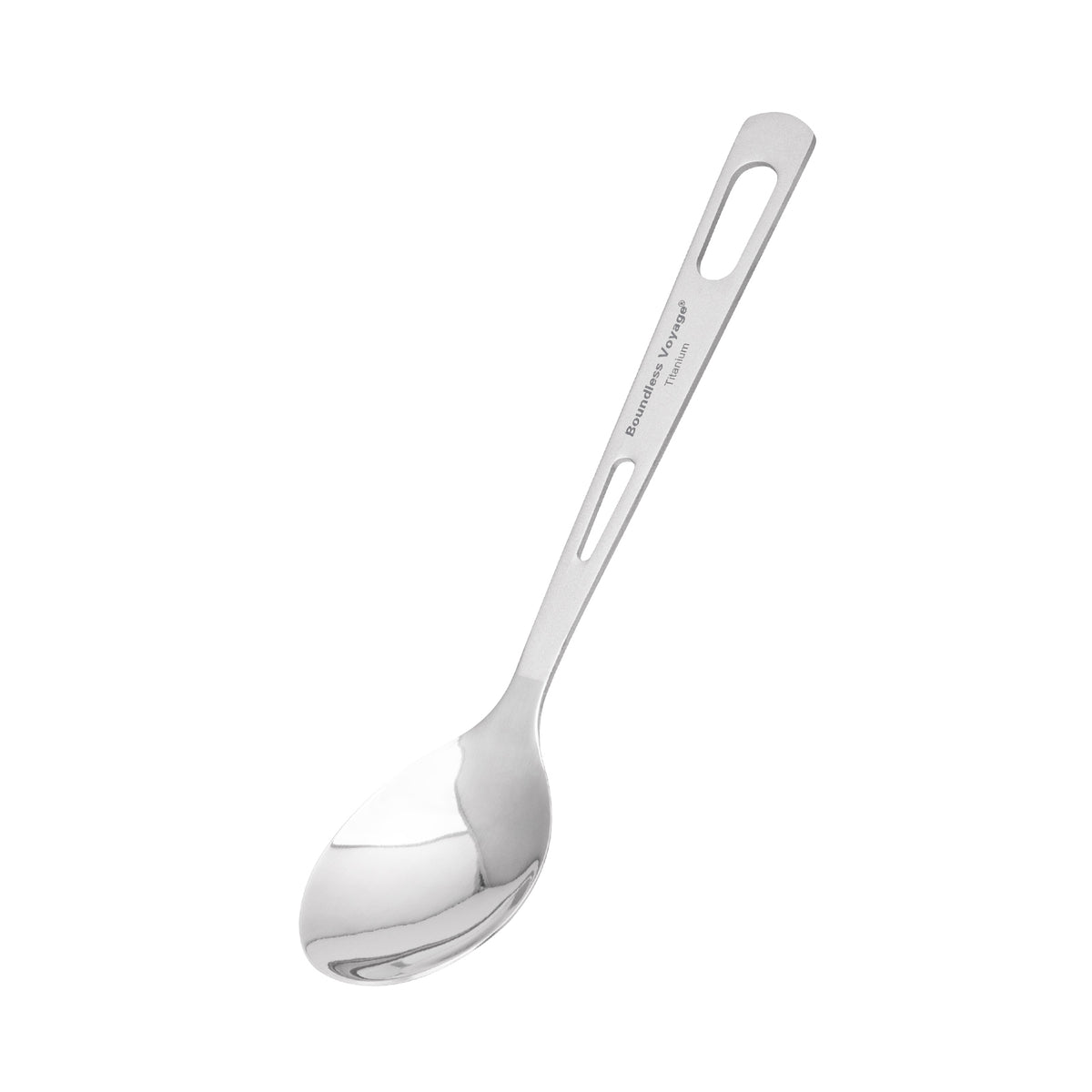 Boundless Voyage Titanium Spoon – 14.2g Ultralight TA1 Titanium Camping Spoon for Backpacking, Hiking, Travel & Everyday Use