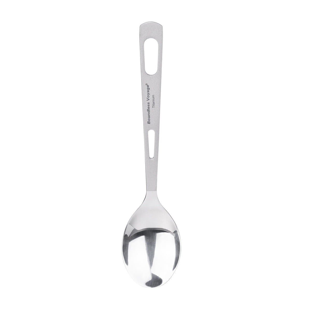 Boundless Voyage Titanium Spoon – 14.2g Ultralight TA1 Titanium Camping Spoon for Backpacking, Hiking, Travel & Everyday Use