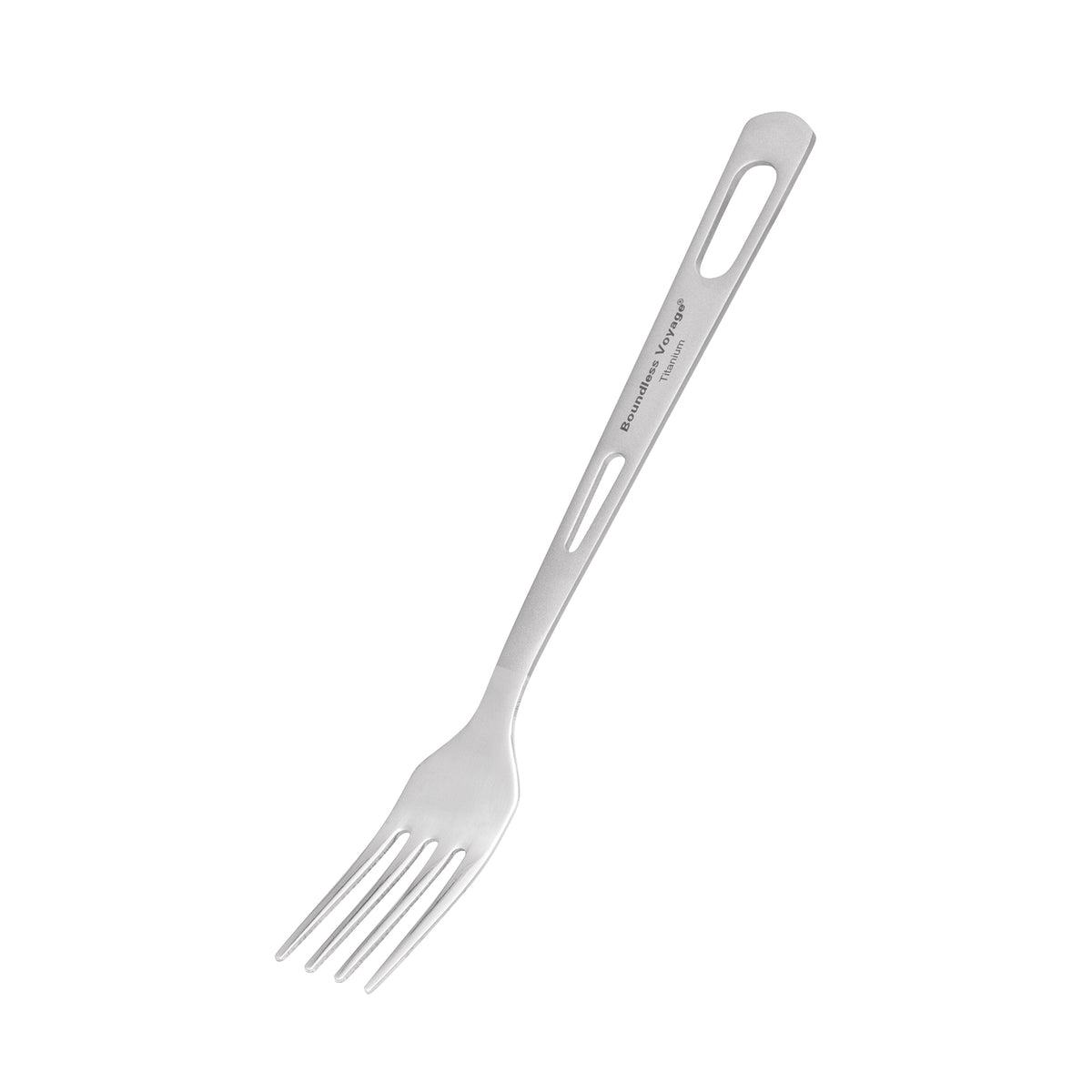 Boundless Voyage Titanium Fork – 11.6g Ultralight TA1 Titanium Camping Fork for Backpacking, Hiking, Travel & Everyday Use