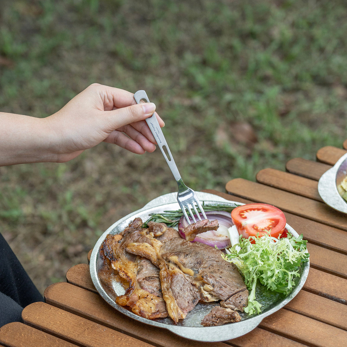 Boundless Voyage Titanium Fork – 11.6g Ultralight TA1 Titanium Camping Fork for Backpacking, Hiking, Travel & Everyday Use