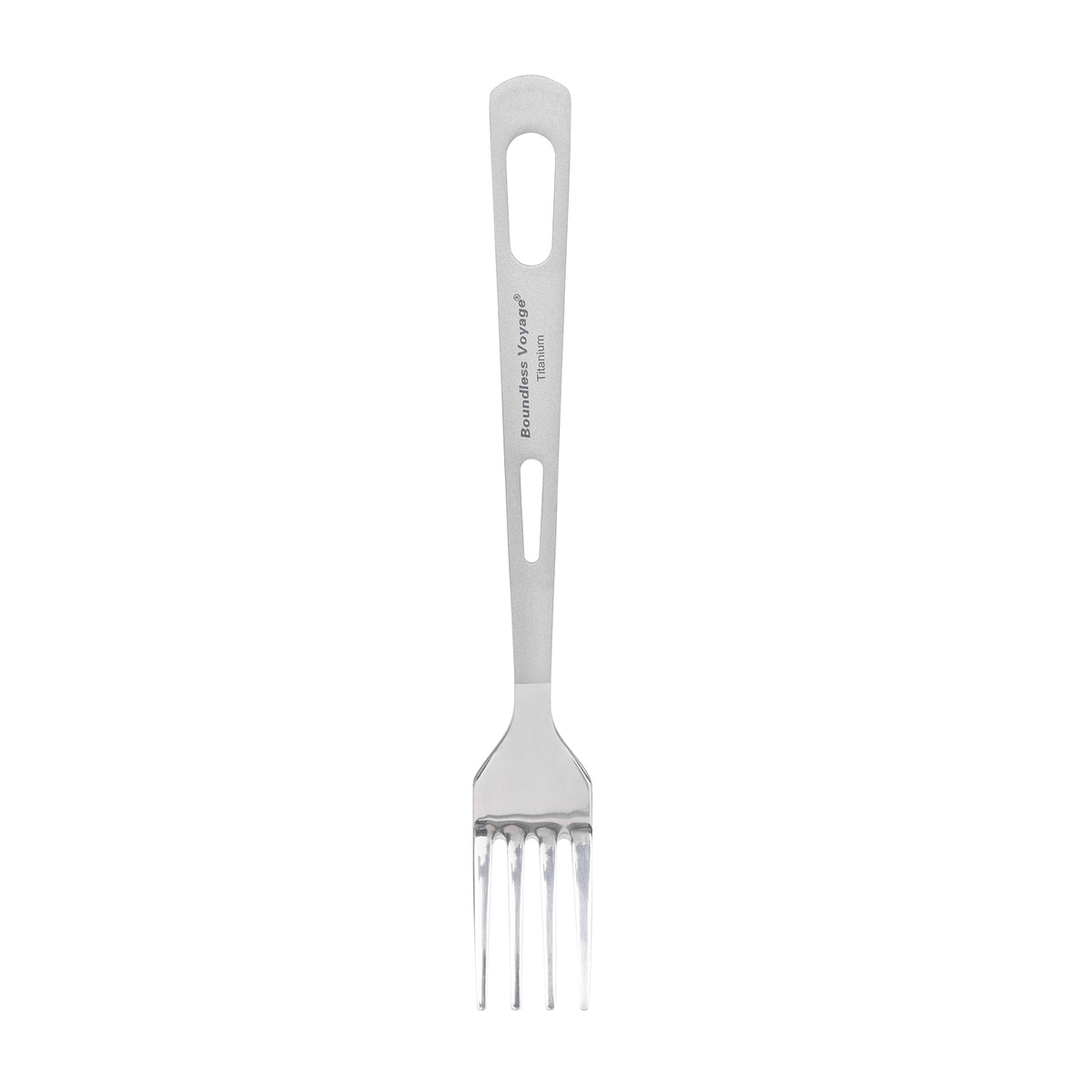Boundless Voyage Titanium Fork – 11.6g Ultralight TA1 Titanium Camping Fork for Backpacking, Hiking, Travel & Everyday Use