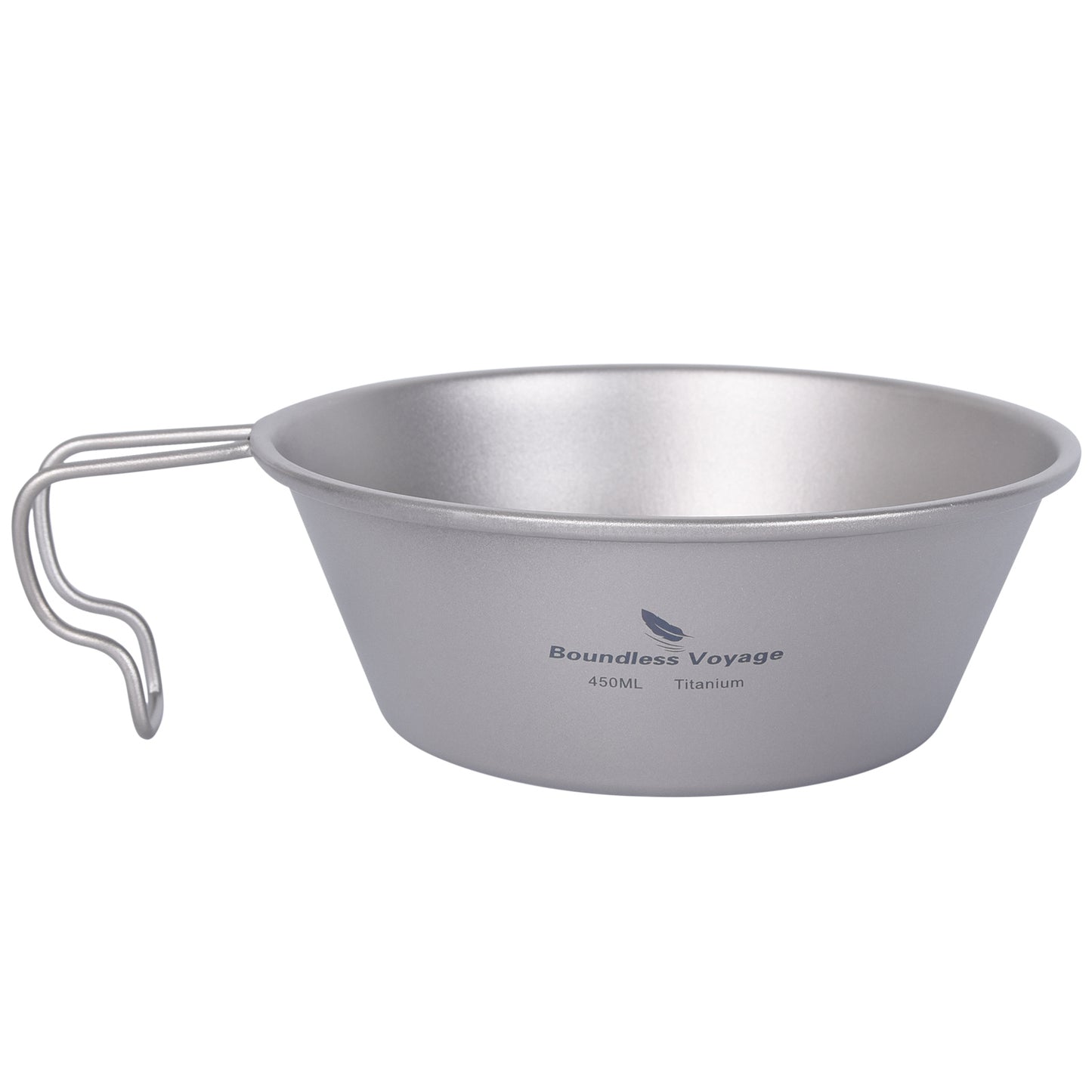 Boundless Voyage 300ml Titanium Sierra Cup Bowl – Lightweight Camping Mug with Handle