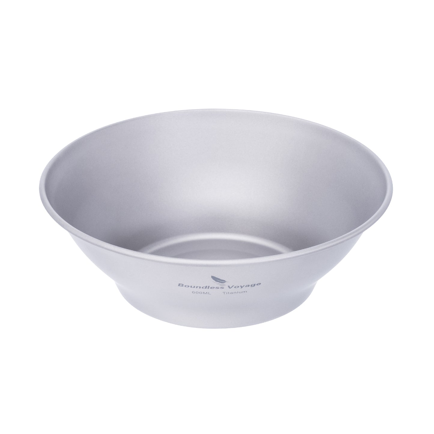 Boundless Voyage 600ml Titanium Camping Bowl – Ultralight Single-Wall Outdoor Dish for Hiking, Backpacking & Travel