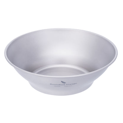 Boundless Voyage Camping Titanium Single-Walled Bowls Lightweight Dish Plate Outdoor Tableware 800ml