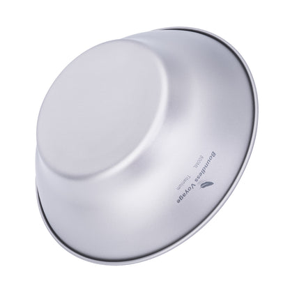 Boundless Voyage Camping Titanium Single-Walled Bowls Lightweight Dish Plate Outdoor Tableware 800ml