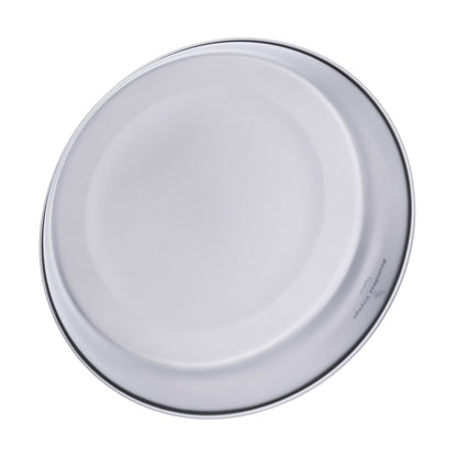 Boundless Voyage Ultralight Titanium Dish with Carry Bag Outdoor Camping Pan Plate Tableware Cookware