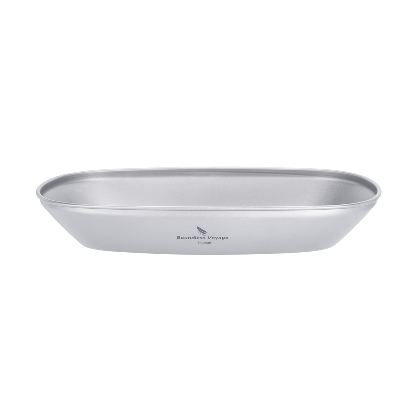 Boundless Voyage Titanium Oval Plate – Ultralight Camping Dish for Outdoor Dining, Backpacking, Travel & Everyday Use