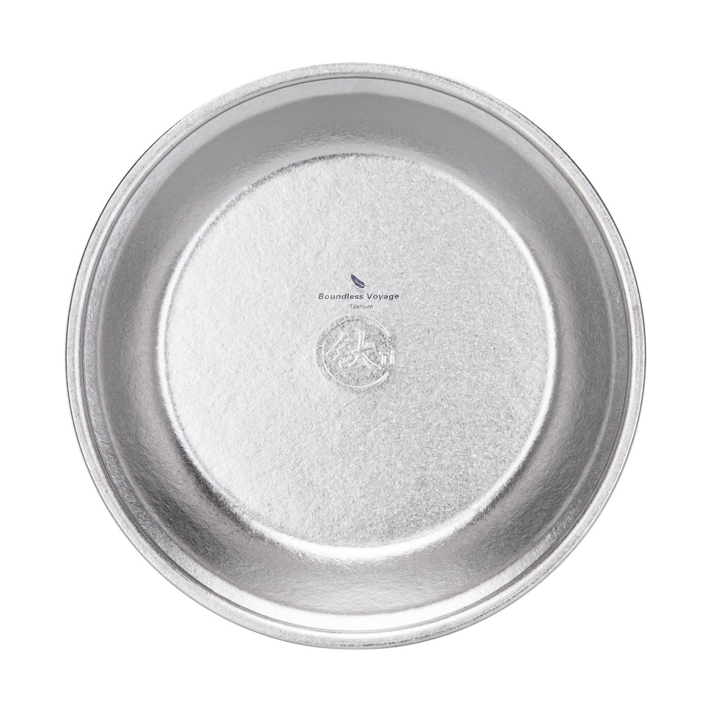 Boundless Voyage TA1 Titanium Dinner Plate – 20cm Lightweight Metal Plate for Camping, Picnic, Travel & Home