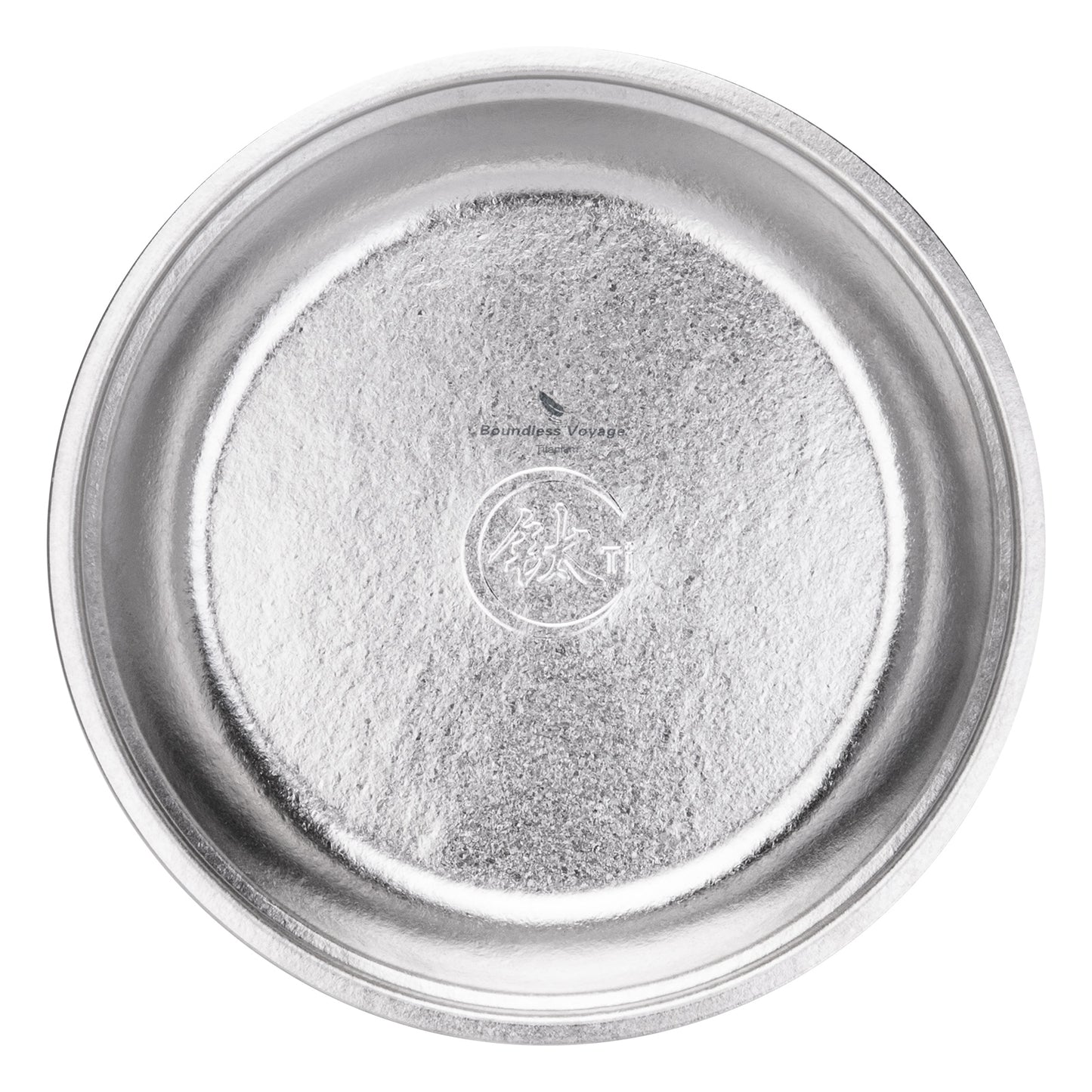 Boundless Voyage TA1 Titanium Dinner Plate – 22cm Ultralight Metal Plate for Camping, Picnic, Travel & Home