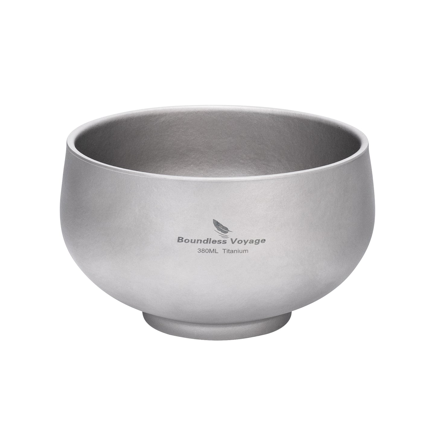 Boundless Voyage Double-Wall Titanium Bowl 380ml – Ultralight Insulated Camping Bowl | No-Burn Grip, Pure Titanium, Built for Backpacking & Outdoor Cooking