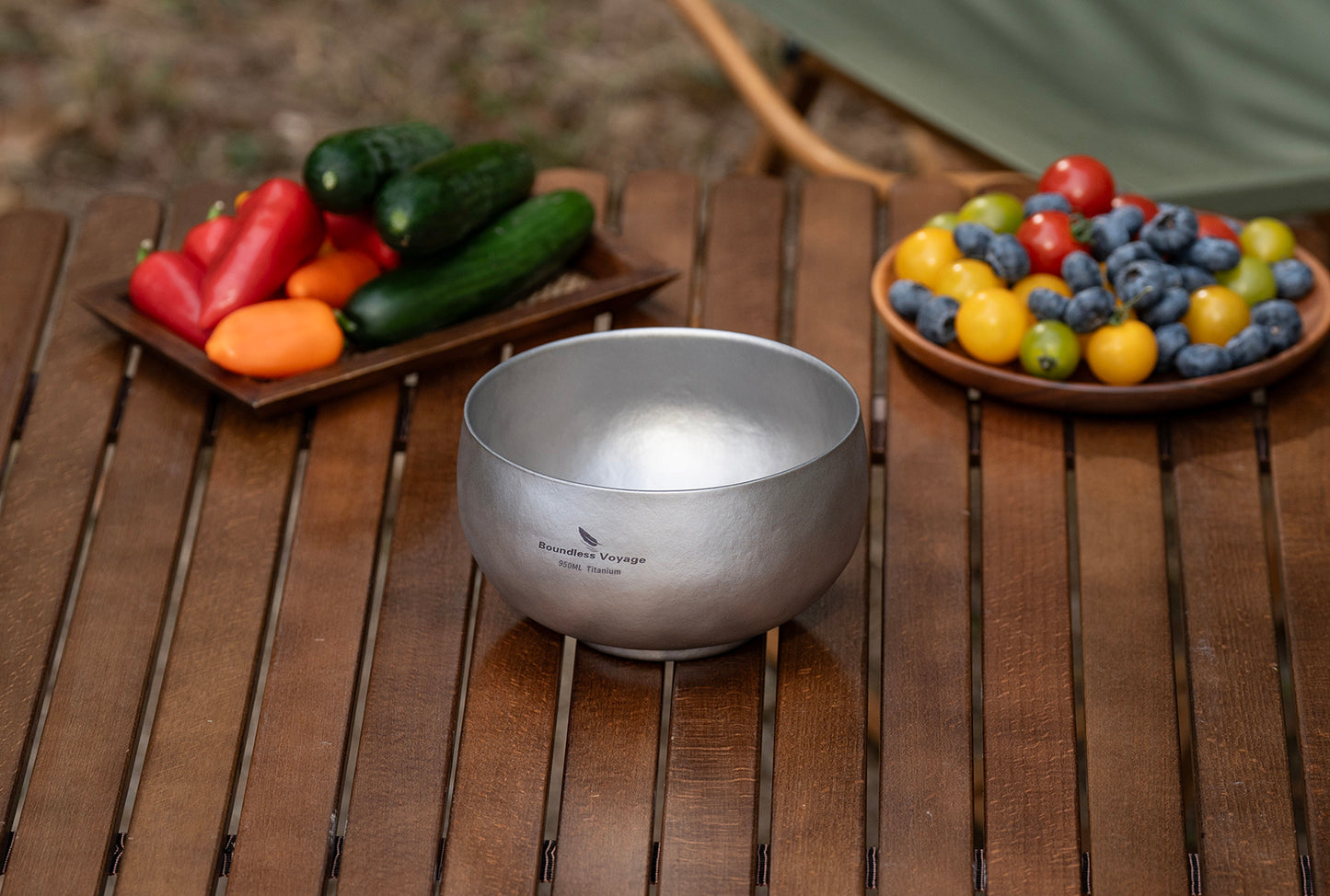 Boundless Voyage 950ml Double-Wall Titanium Bowl – Ultralight Insulated Camping Bowl | Large Capacity, No-Burn Grip, Pure Titanium for Backpacking & Outdoor Meals