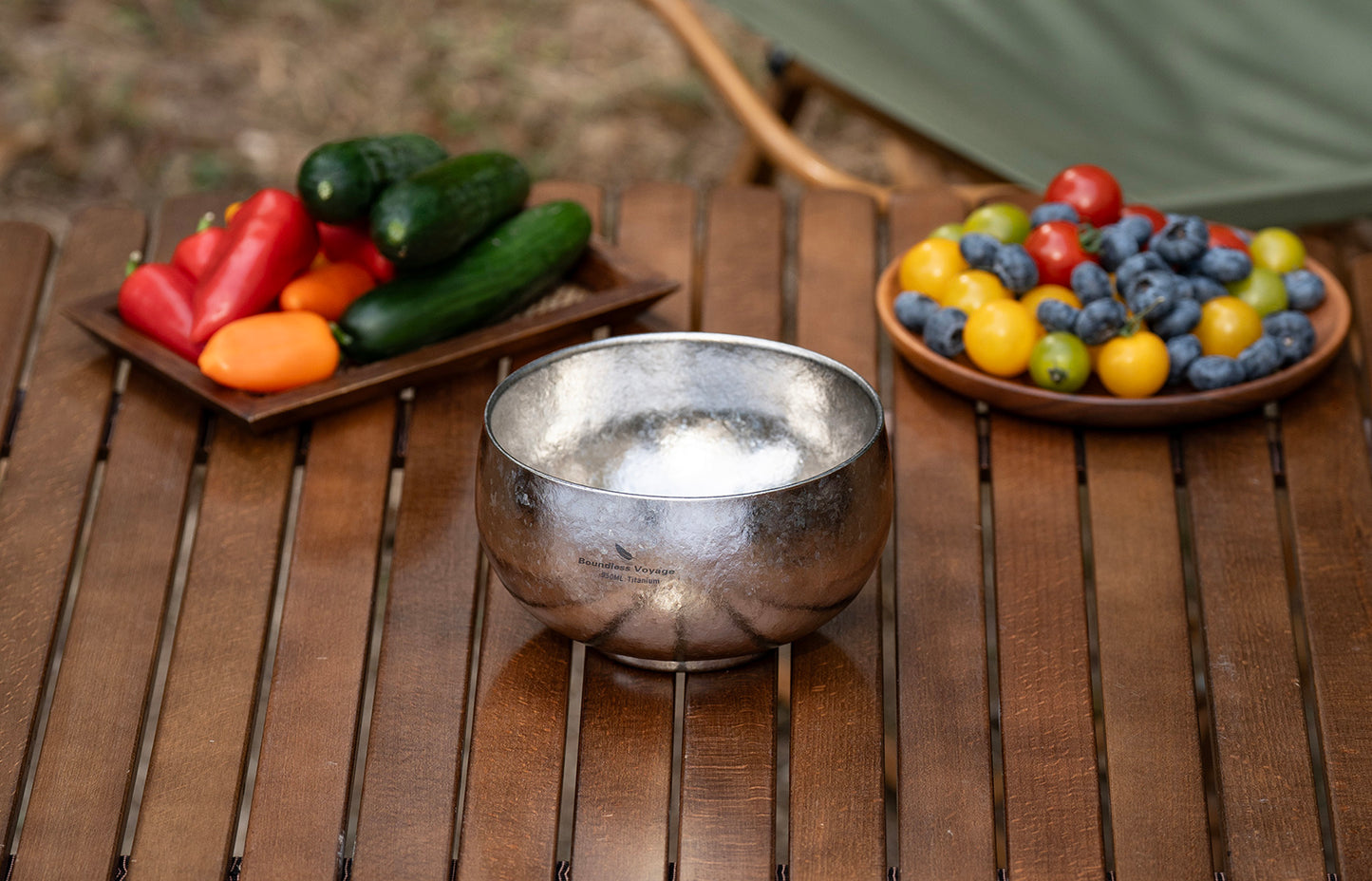 Boundless Voyage 950ml Double-Wall Titanium Bowl – Ultralight Insulated Camping Bowl | Large Capacity, No-Burn Grip, Pure Titanium for Backpacking & Outdoor Meals