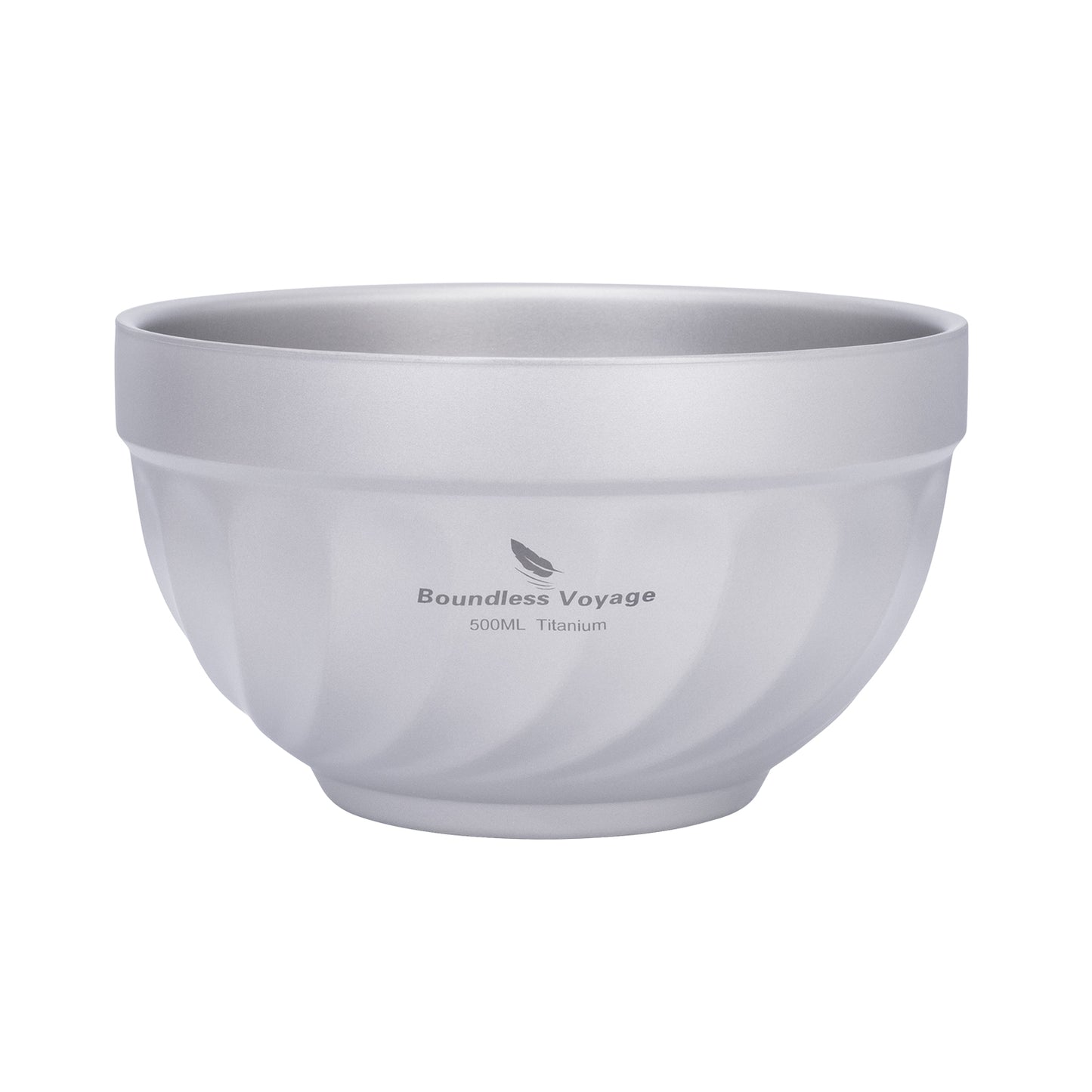 Boundless Voyage 500mlTitanium Double Walled Bowl Rice Soup Oatmeal Yogurt Serving Bowl Ultralight Outdoor Camping Travel Durable Portable Tableware