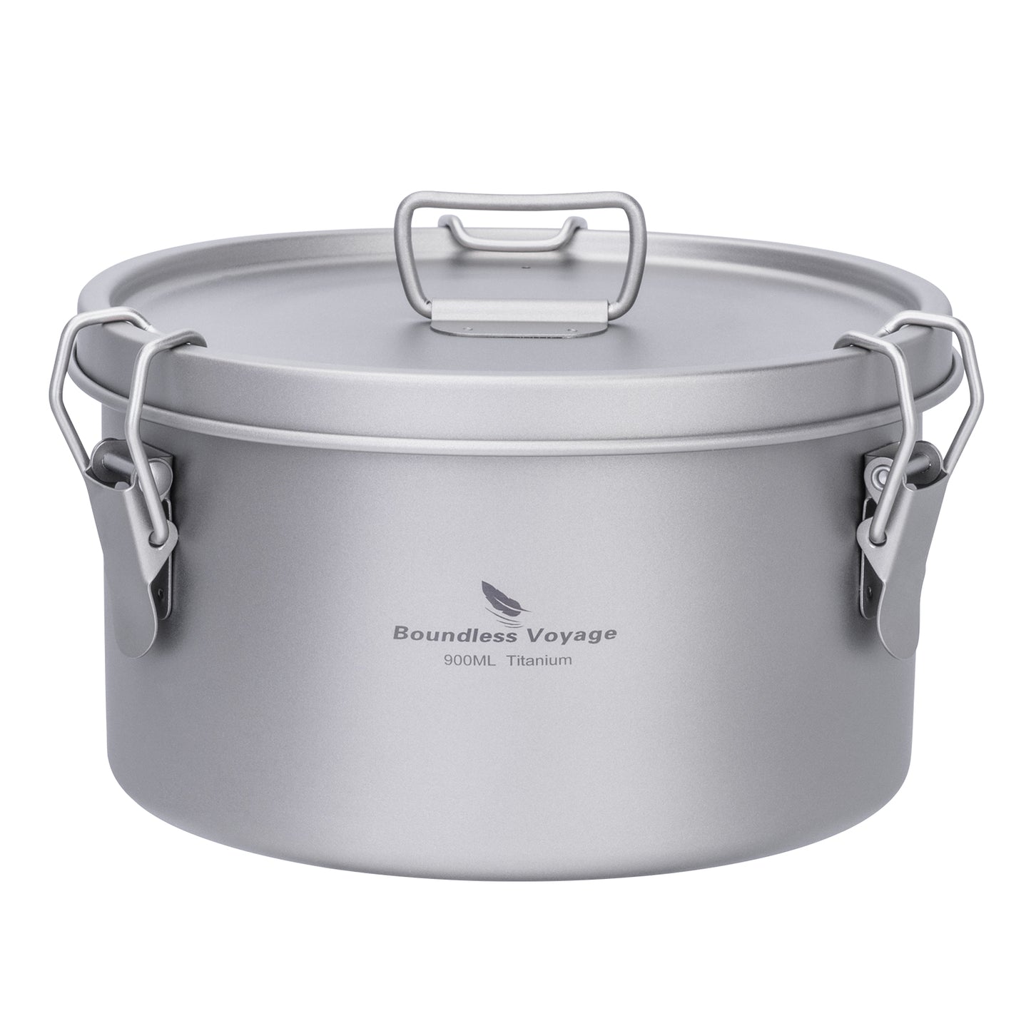 Boundless Voyage 1500ml Titanium Food Storage Container – Multi-Functional Lunch Box & Steamer with Sealed & Vented Lids for Camping, Travel & Meal Prep