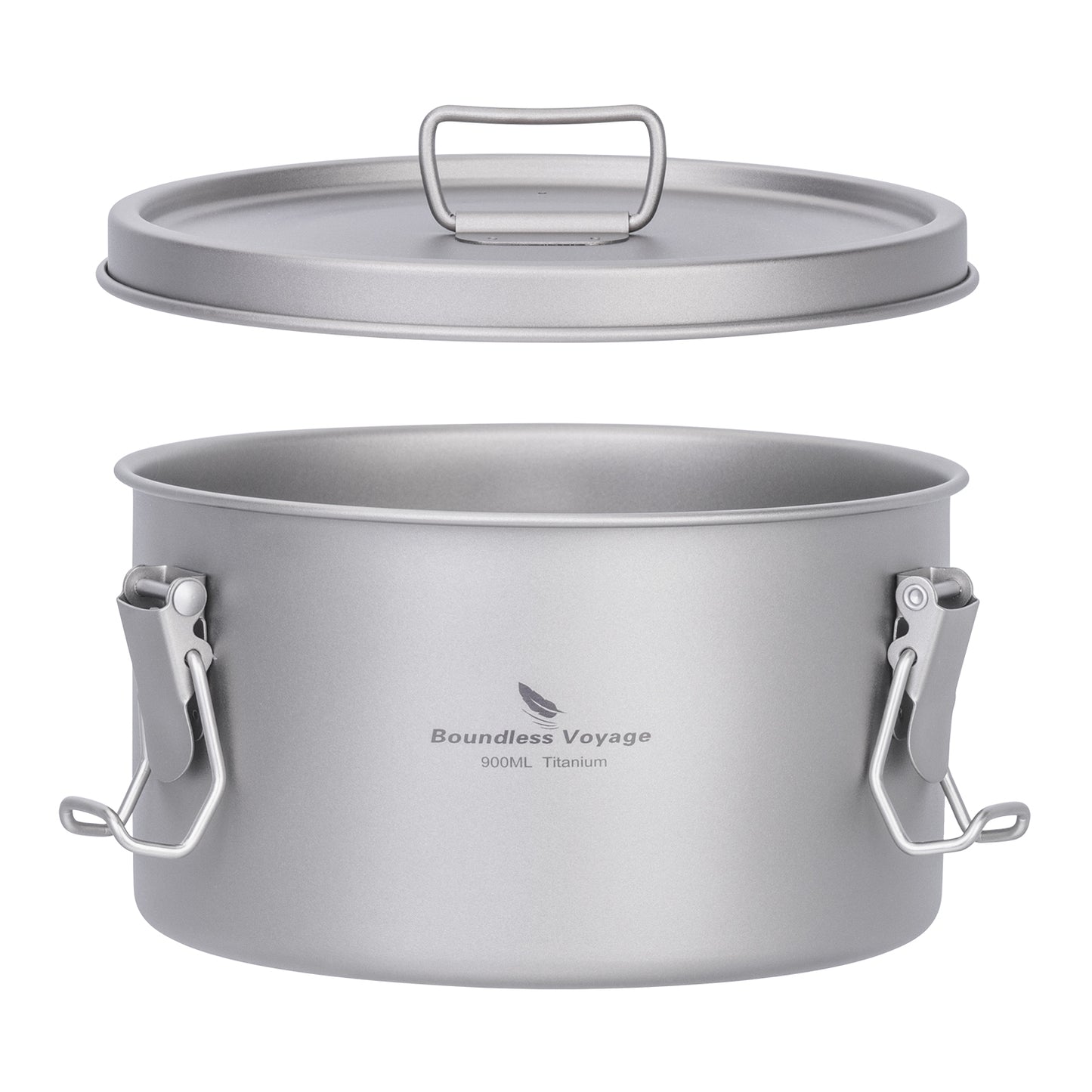 Boundless Voyage 1500ml Titanium Food Storage Container – Multi-Functional Lunch Box & Steamer with Sealed & Vented Lids for Camping, Travel & Meal Prep