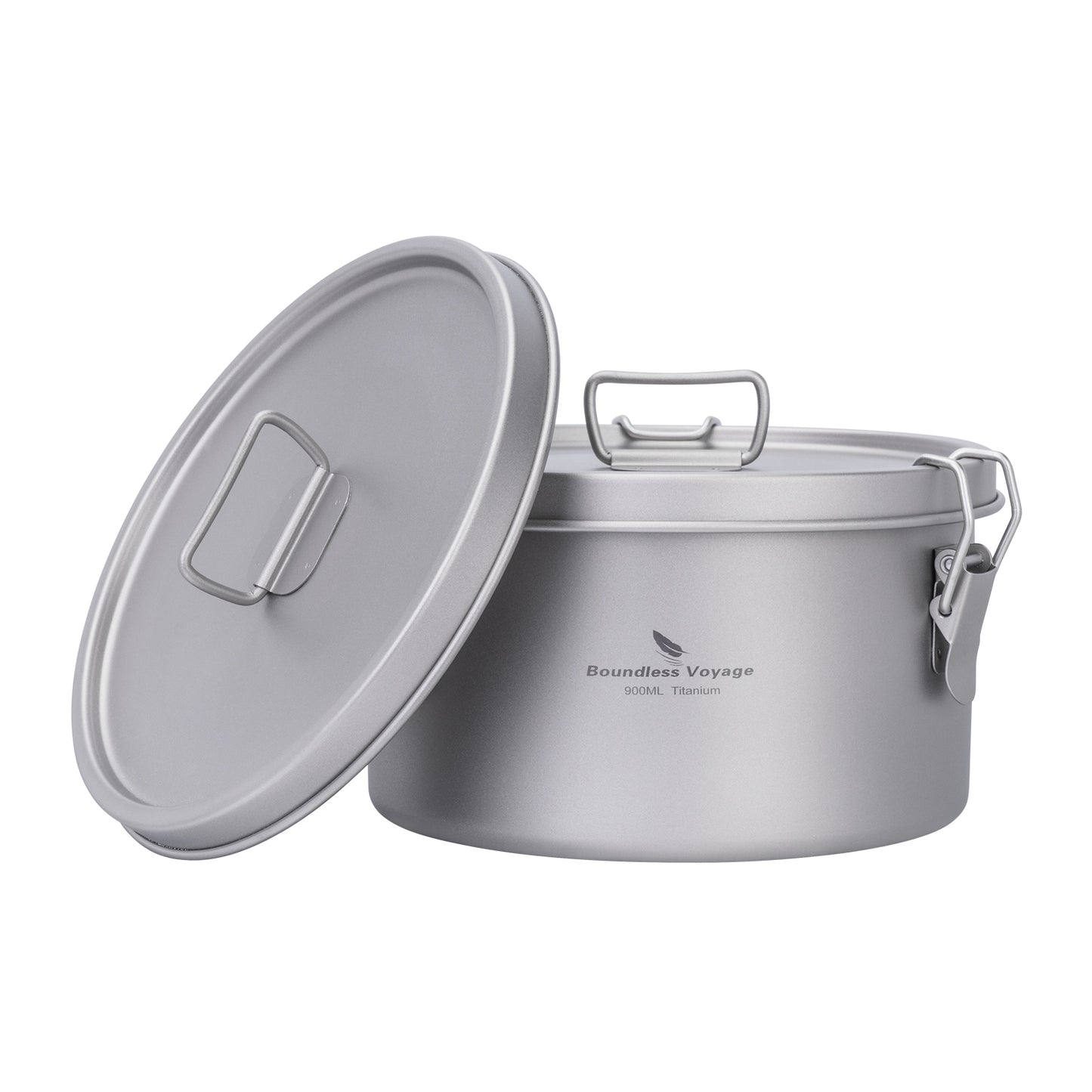 Boundless Voyage 1500ml Titanium Food Storage Container – Multi-Functional Lunch Box & Steamer with Sealed & Vented Lids for Camping, Travel & Meal Prep