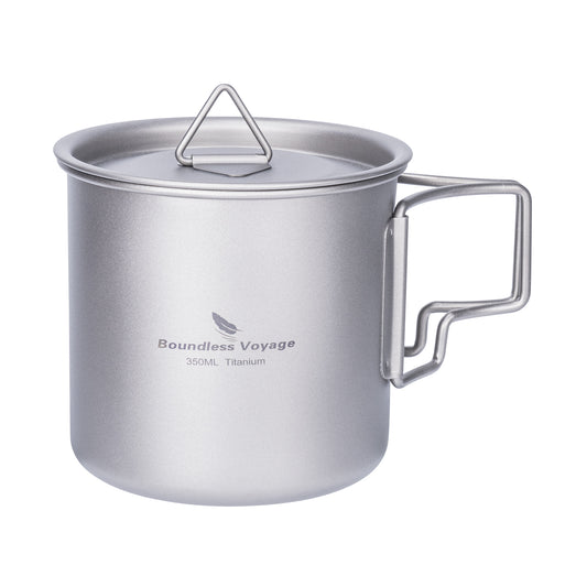 Boundless Voyage Camping Mug Titanium Tea Coffee Cup Lightweight Outdoor Travel Portable Drinkware